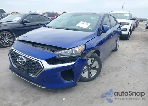 2021 Hyundai Ioniq Hybrid Blue из США, поврежденный, VIN KMHC65LC8MU252748